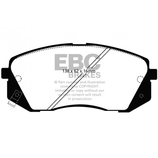 Plaquettes de frein Ultimax DP1809 EBC