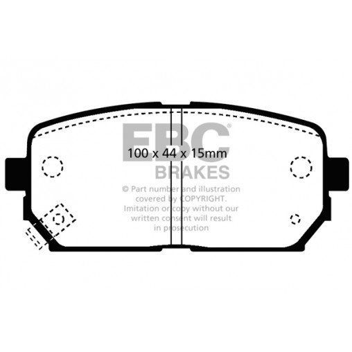 Plaquettes de frein Ultimax DP1810 EBC