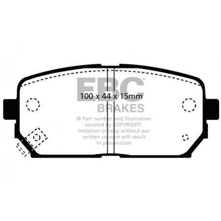 Plaquettes de frein Ultimax DP1810 EBC