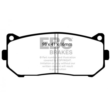 Plaquettes de frein Ultimax DP1235 EBC