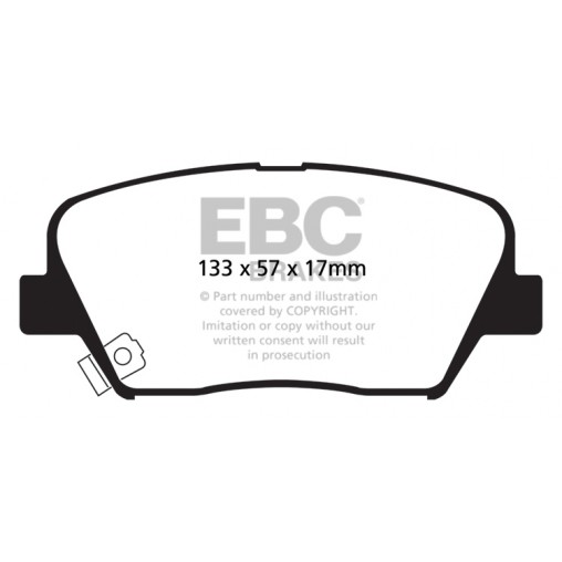 Plaquettes de frein Ultimax DP1863 EBC