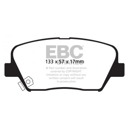 Plaquettes de frein Ultimax DP1863 EBC