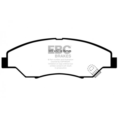 Plaquettes de frein Ultimax DP1404 EBC