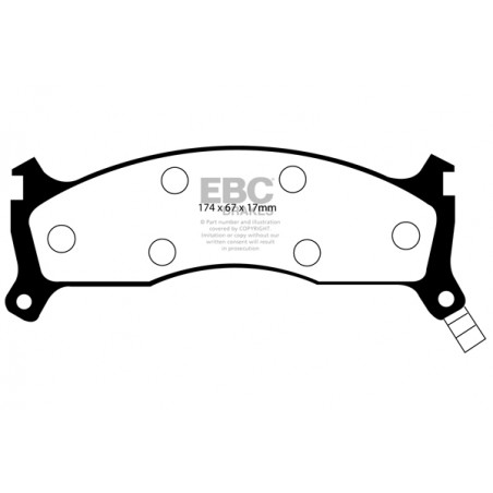 Plaquettes de frein Ultimax DP1073 EBC
