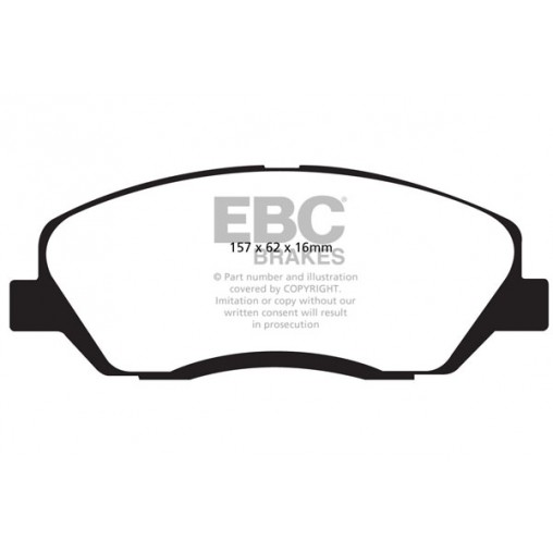 Plaquettes de frein Yellowstuff DP41783R EBC