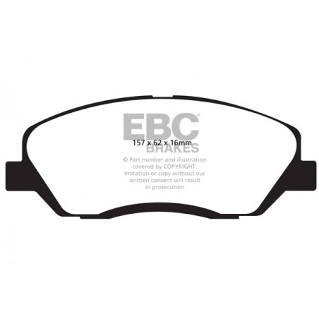 Plaquettes de frein Yellowstuff DP41783R EBC