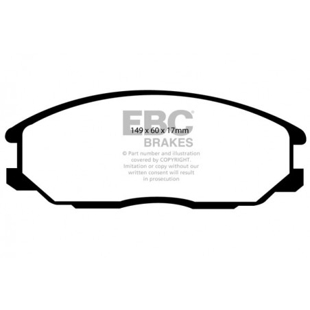 Plaquettes de frein Yellowstuff DP41332R EBC