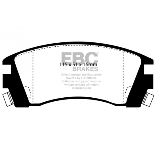 Plaquettes de frein Ultimax DP988 EBC