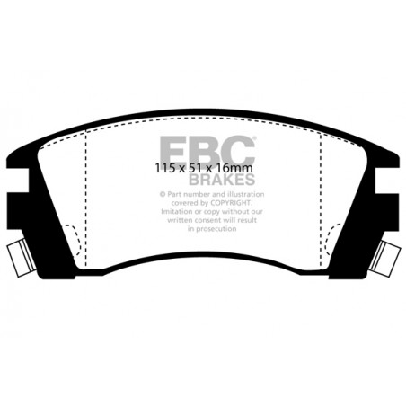 Plaquettes de frein Ultimax DP988 EBC