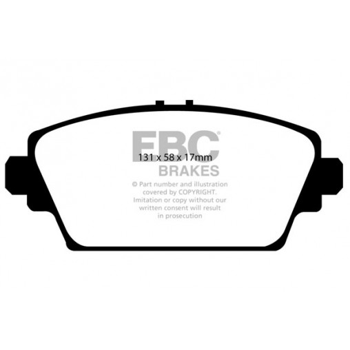 Plaquettes de frein Yellowstuff DP41339R EBC