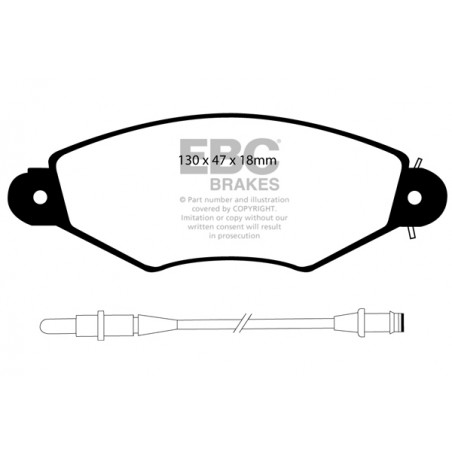 Plaquettes de frein Ultimax DP1406 EBC