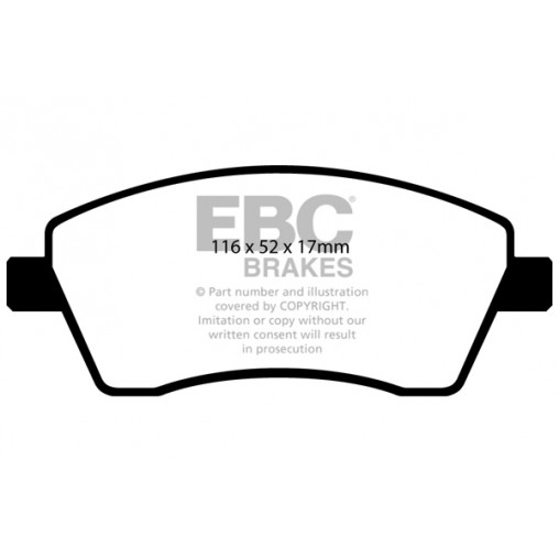 Plaquettes de frein Yellowstuff DP41485R EBC