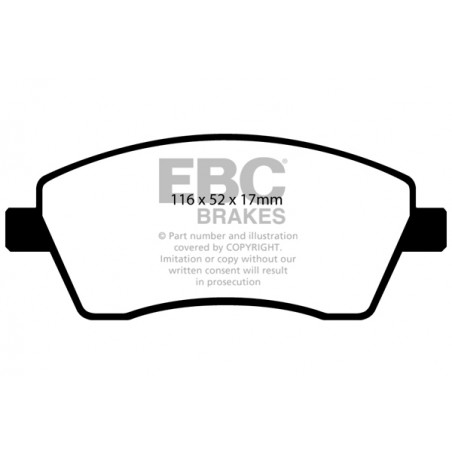 Plaquettes de frein Yellowstuff DP41485R EBC