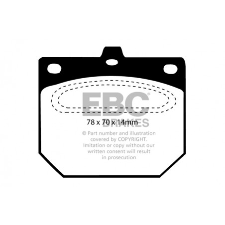 Plaquettes de frein Ultimax DP562 EBC