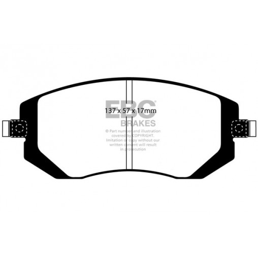 Plaquettes de frein Yellowstuff DP41661R EBC