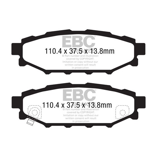 Plaquettes de frein Yellowstuff DP41584R EBC