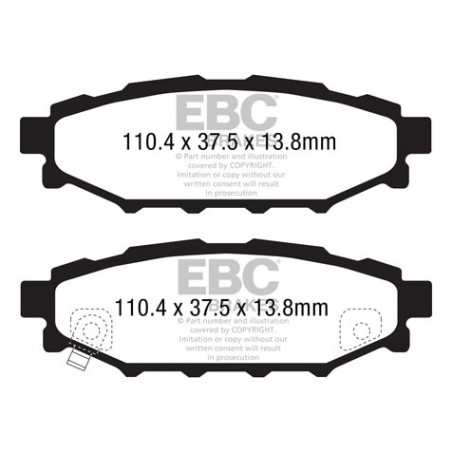Plaquettes de frein Yellowstuff DP41584R EBC