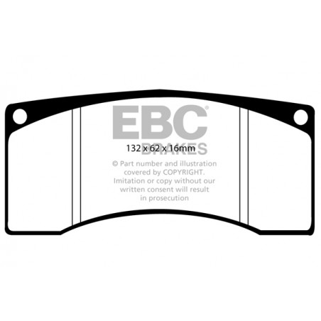 Plaquettes de frein Yellowstuff DP4016R EBC
