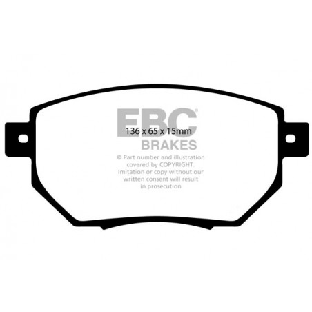 Plaquettes de frein Yellowstuff DP41659R EBC