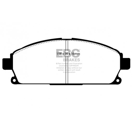 Plaquettes de frein Yellowstuff DP41247R EBC