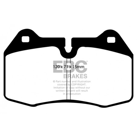 Plaquettes de frein Yellowstuff DP41644R EBC