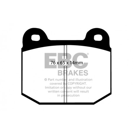 Plaquettes de frein Yellowstuff DP41537R EBC