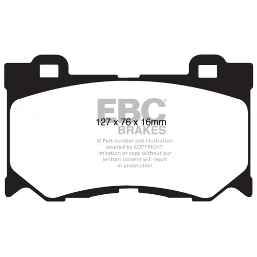 Plaquettes de frein Yellowstuff DP41823R EBC