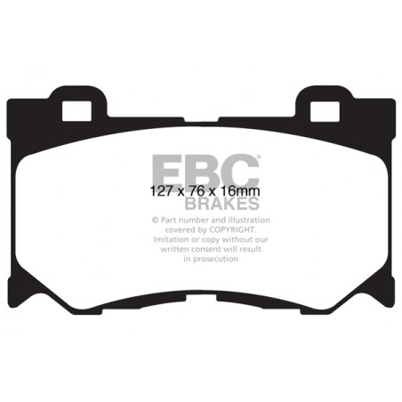 Plaquettes de frein Yellowstuff DP41823R EBC
