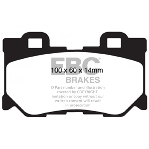 Plaquettes de frein Yellowstuff DP41824R EBC