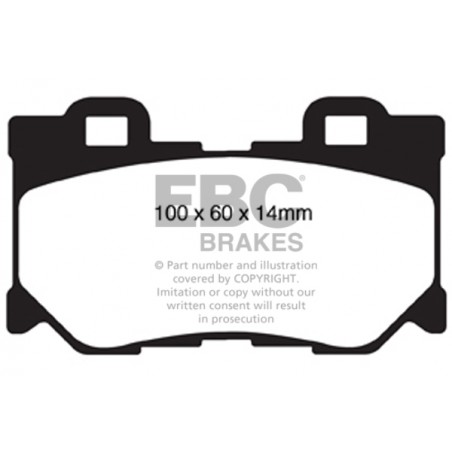 Plaquettes de frein Yellowstuff DP41824R EBC