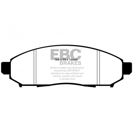 Plaquettes de frein Yellowstuff DP41747R EBC