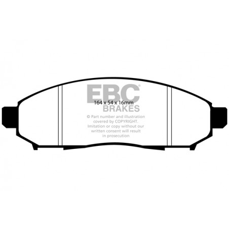 Plaquettes de frein Yellowstuff DP41747R EBC