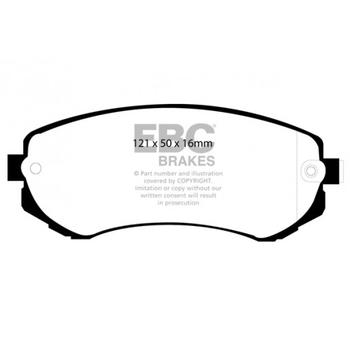 Plaquettes de frein Yellowstuff DP41279R EBC