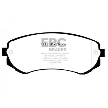 Plaquettes de frein Yellowstuff DP41279R EBC