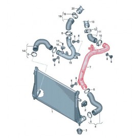 High Flow Discharge Pipe for 1.8T and 2.0T VAG Engines