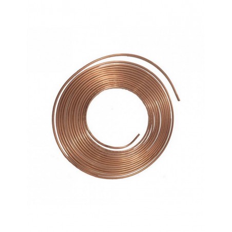 Bobine cuivre hydraulique longueur 10m / épaisseur 0.9mm / diamètre 4.76mm