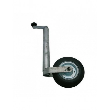 Roue jockey 200X50mm tube diamètre 48mm