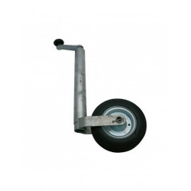 Roue jockey 200X50mm tube diamètre 48mm