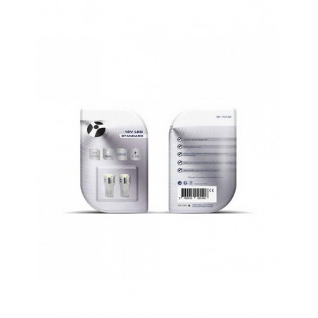2 ampoules LED T10 W5W 1LED HP 12V blanc 1,1W