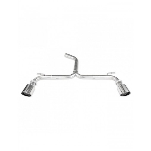 Terminal inox duplex libre 102mm Racing VOLKSWAGEN GOLF 7 2.0 GTD 184cv 2013- diam.55