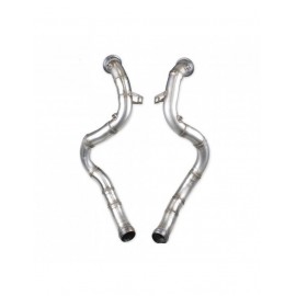 Tube afrique INOX pour MERCEDES CLASSE C63 AMG S Type W205 4.0i V8 BiTurbo 2015- diam.70