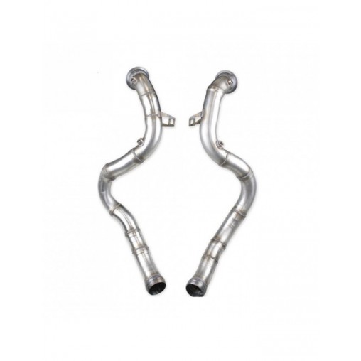 Tube afrique INOX pour MERCEDES CLASSE C63 AMG S Type W205 4.0i V8 BiTurbo 2015- diam.70