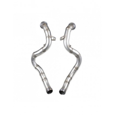 Tube afrique INOX pour MERCEDES CLASSE C63 AMG S Type W205 4.0i V8 BiTurbo 2015- diam.70