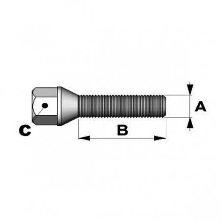 Boulons Coniques 12x125mm