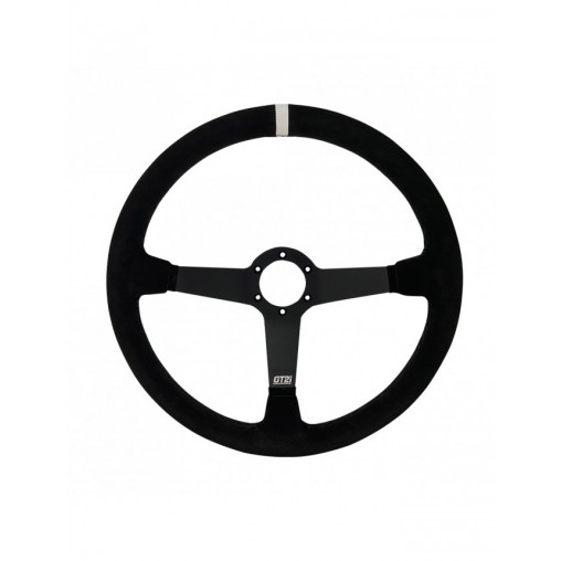 Volant GT2i Pro 380 Peau retournée Noir/Noir 65mm Volant GT2i Pro 380 Peau retournée Noir/Noir 65mm