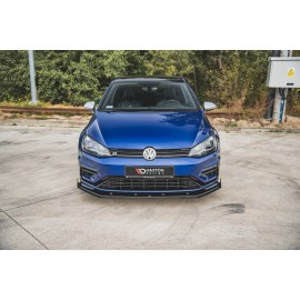 MAXTON Sport Durabilité Lame Du Pare-Chocs Avant + Flaps VW Golf 7 R Facelift