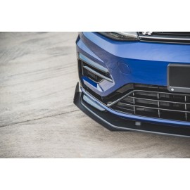 MAXTON Sport Durabilité Lame Du Pare-Chocs Avant + Flaps VW Golf 7 R Facelift