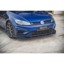 MAXTON Sport Durabilité Lame Du Pare-Chocs Avant + Flaps VW Golf 7 R Facelift