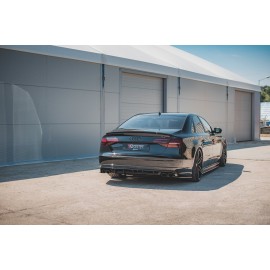 MAXTON Lames De Pare-Chocs Arrière Latérales V.2 Audi S8 D4 Facelift MAXTON Lames De Pare-Chocs Arrière Latérales V.2 Audi S8 D4 Facelift