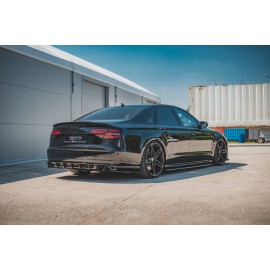 MAXTON Lames De Pare-Chocs Arrière Latérales V.2 Audi S8 D4 Facelift MAXTON Lames De Pare-Chocs Arrière Latérales V.2 Audi S8 D4 Facelift